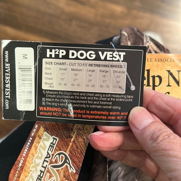 H2P Retriever Hunting Vest by Rivers West M - Picture 13 of 14